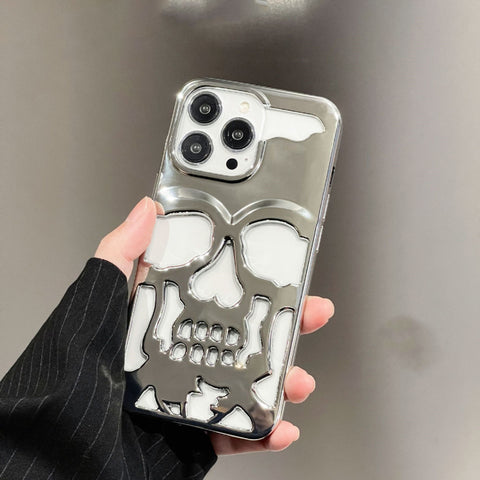 Electroplated Metallic Skull iPhone Case