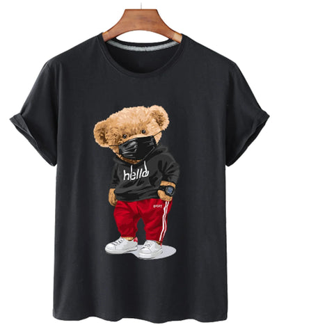 "Hood Bear" Men's Cotton T-Shirt