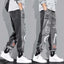 Korean Street Art Limited Pants featuring unique prints, elastic waistband, and loose fit, perfect for trendy and comfortable street style fashion.