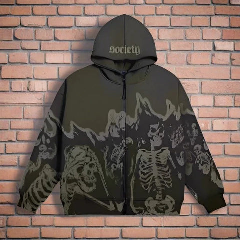 "Dead Society" Custom Dark Hoodie