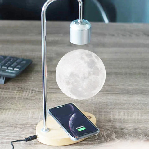 Levitating moon lamp 