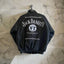 Nascar JD Racing Jacket with a classic vintage design, showcasing intricate embroidery, thick padding, and Jack Daniel's Old No. 7 branding, perfect for motorsport enthusiasts.