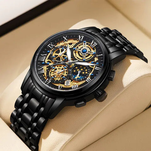 Astronomia Luxurious Wristwatch with sophisticated design, chronograph functionality, automatic calendar, and luminous elements, perfect for any occasion.