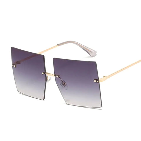 AzureGlow - Oversized Square Sunglasses