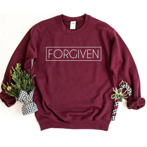 "Forgiven" Inspirational Crewneck Sweatshirt