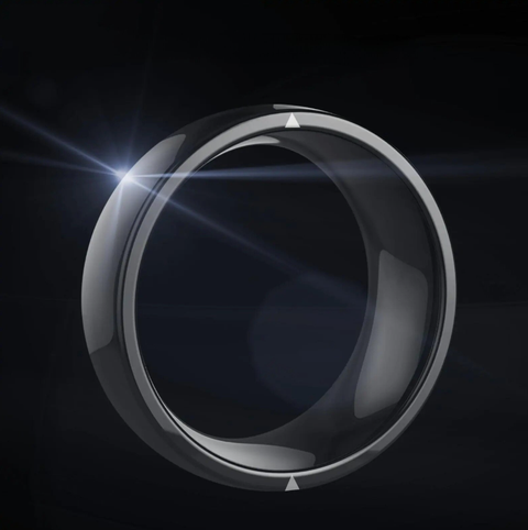 Jakcom R4S Smart Ring made from durable micro-crystal Zr ceramics, featuring multiple RFID chip modules, virtual call notifications, and business card sharing capabilities