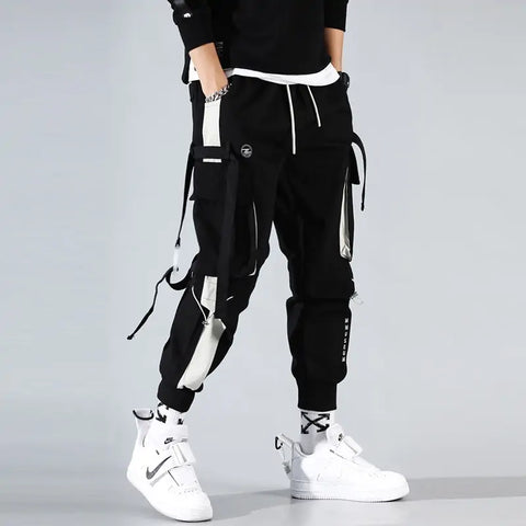 "Korean Vision" Modern Style Ribbon Joggers