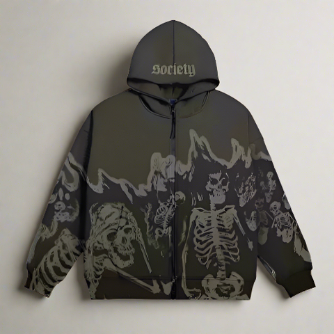 "Dead Society" Custom Dark Hoodie