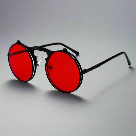 "Twinsoul" Steampunk Flip Sunglasses