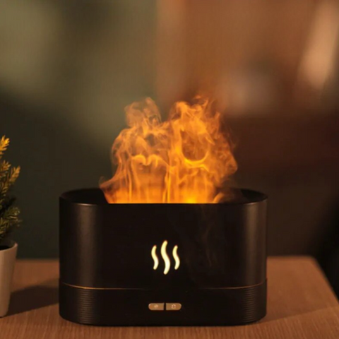 Ultrasonic Aromatherapy Air Diffuser with modern design, 180ml water tank, and continuous mist operation, perfect for enhancing air quality and creating a serene atmosphere.