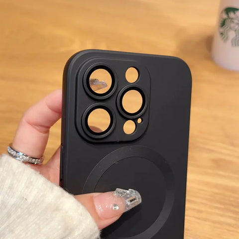 Matte Black iPhone Magnetic Case