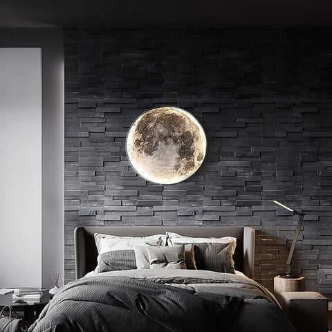 "Full Moon" Designer Shadeless Wall Light