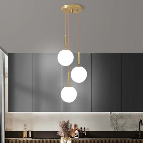 "Glass Orbs" Modern Chandelier Lights