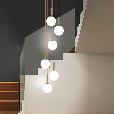 "Glass Orbs" Modern Chandelier Lights