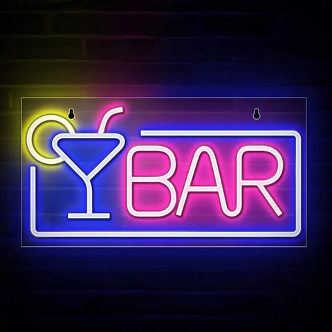 "Bar Here" Vintage Neon Sign