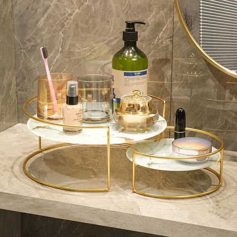 Luxury Marble Glass Storage Stand