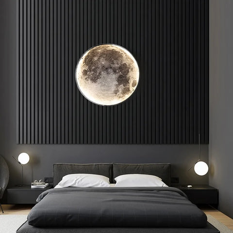 "Full Moon" Designer Shadeless Wall Light